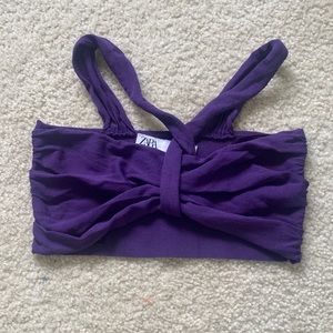 Zara Purple Going Out Top